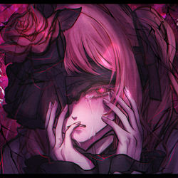 This is a pixiv picture whose title is 化けの花.
