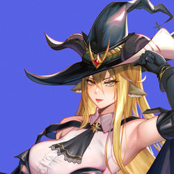 This is a pixiv picture whose title is 暗月魔女-デーゲンブレヒャー.