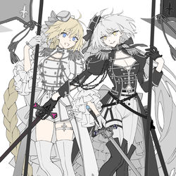 This is a pixiv picture whose title is Wジャンヌ.