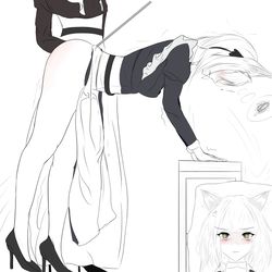 This is a pixiv picture whose title is 啪女仆凯尔希2.