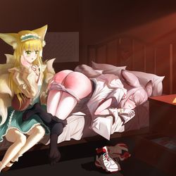 This is a pixiv picture whose title is 夕阳下的小房间.
