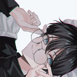 This is a pixiv picture whose title is glasses.