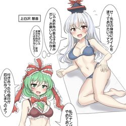 This is a pixiv picture whose title is X(twitter)で募集したお題の東方キャラ2(ビキニ.
