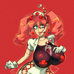 This is a pixiv picture whose title is Devil Nurse Millie STICKER.