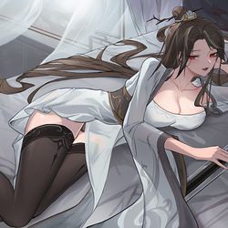 This is a pixiv picture whose title is 墨璃.