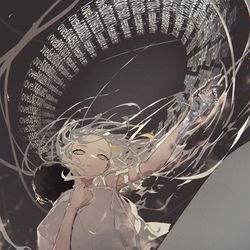 This is a pixiv picture whose title is AIとCodeQの果て.