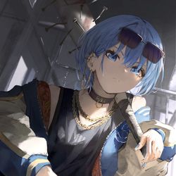 This is a pixiv picture whose title is ギャングなすいちゃん.
