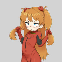 This is a pixiv picture whose title is Twin tail asuka.