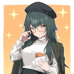 This is a pixiv picture whose title is ドヤ顔眼鏡手毬.