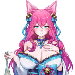 This is a pixiv picture whose title is [CM] Spirit Blossom Ahri🌸.