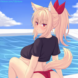 This is a pixiv picture whose title is Tiffy at the pool!!~~.