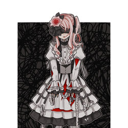 This is a pixiv picture whose title is 苦痛の綻花.