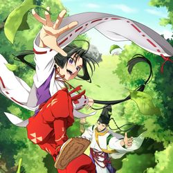 This is a pixiv picture whose title is 【逃げ若】アニメ2期おめでとう！.