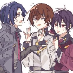 This is a pixiv picture whose title is 令和の三馬鹿まとめ.