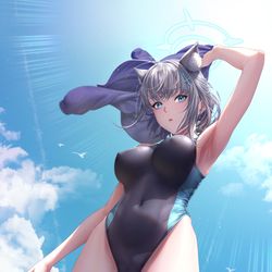 This is a pixiv picture whose title is 砂狼シロコ.