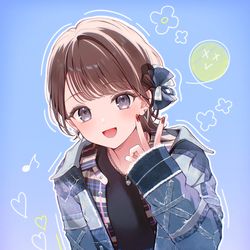 This is a pixiv picture whose title is 💙.