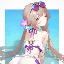 This is a pixiv picture whose title is 水着...