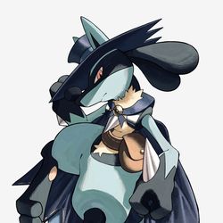 This is a pixiv picture whose title is ハロウィンルカリオ.