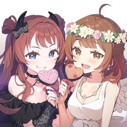 This is a pixiv picture whose title is 👿 or👼?.