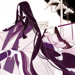 This is a pixiv picture whose title is 藤式部.