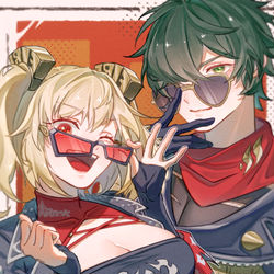This is a pixiv picture whose title is カリュドーンの子グラサン組.