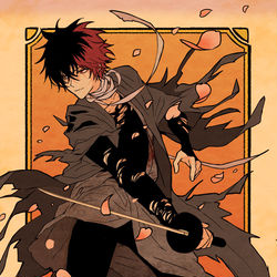 This is a pixiv picture whose title is 肥前忠広.