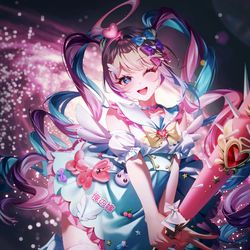 This is a pixiv picture whose title is NEEDY_GIRL_OVERDOSE.