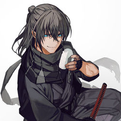 This is a pixiv picture whose title is 孫六兼元.