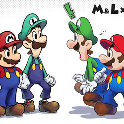 This is a pixiv picture whose title is マリオ&ルイージ　ジェネレーション.