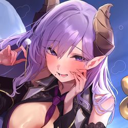 This is a pixiv picture whose title is とろけるまで甘やかしてくれる悪魔Vtuberのお姉さん.