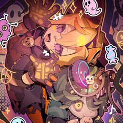 This is a pixiv picture whose title is Trick or Treat!.