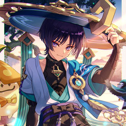 This is a pixiv picture whose title is 放浪者.