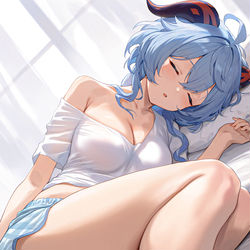 This is a pixiv picture whose title is 甘雨.