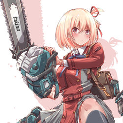 This is a pixiv picture whose title is 最近描いたリコリス・リコイル絵のまとめです.