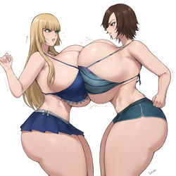 This is a pixiv picture whose title is Lili x Asuka 2.