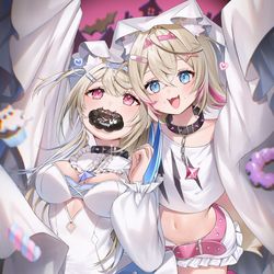 This is a pixiv picture whose title is ふわもこちゃんハロウィン.