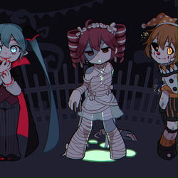 This is a pixiv picture whose title is ハロウィン・ホラー.