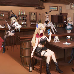 This is a pixiv picture whose title is 舰R 太太一家？.