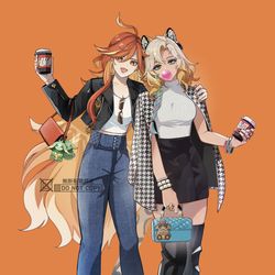 This is a pixiv picture whose title is 好きな2人.