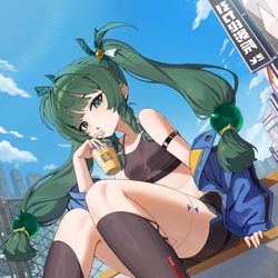 This is a pixiv picture whose title is 青衣.