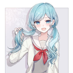 This is a pixiv picture whose title is 雫さん🤍.