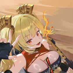 This is a pixiv picture whose title is 颠火.