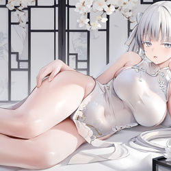 This is a pixiv picture whose title is 今汐.