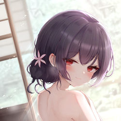 This is a pixiv picture whose title is 朝凛世.