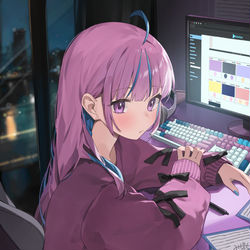This is a pixiv picture whose title is 「ちょっと休憩...」.