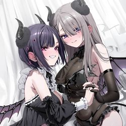 This is a pixiv picture whose title is 🖤🖤.