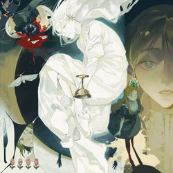 This is a pixiv picture whose title is Nightmare.