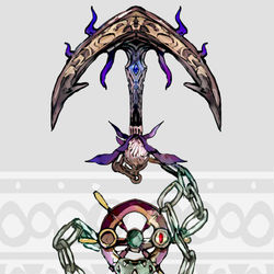This is a pixiv picture whose title is ダダリンモチーフの武器（ポケモン）.