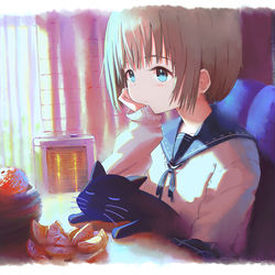 This is a pixiv picture whose title is 蜜柑.
