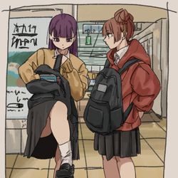 This is a pixiv picture whose title is 放課後.